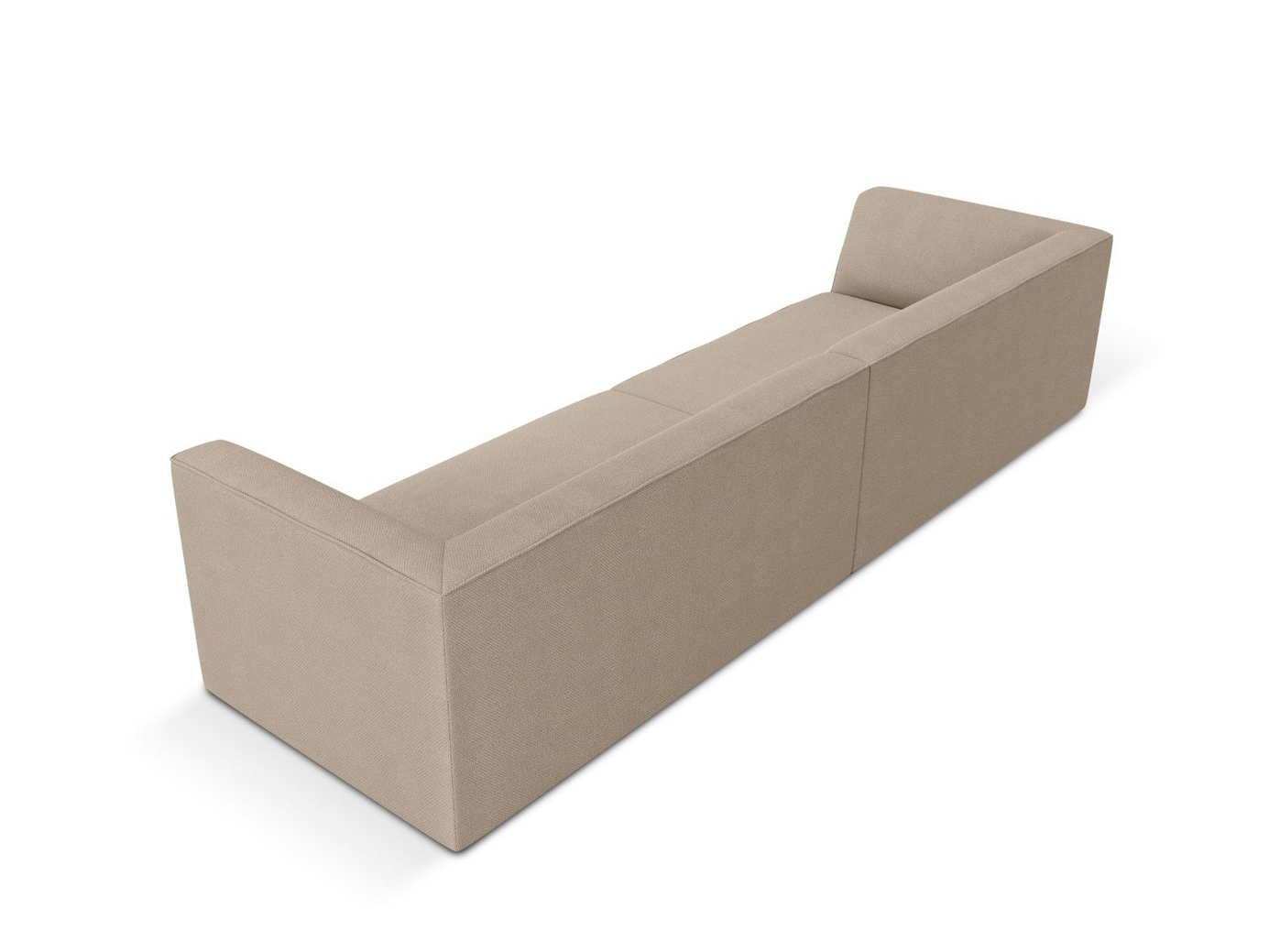 Cosmopolitan Design soffa, "Siena", 4-sits, 302 × 93 × 69 cm, Ottawa, svarta plastben