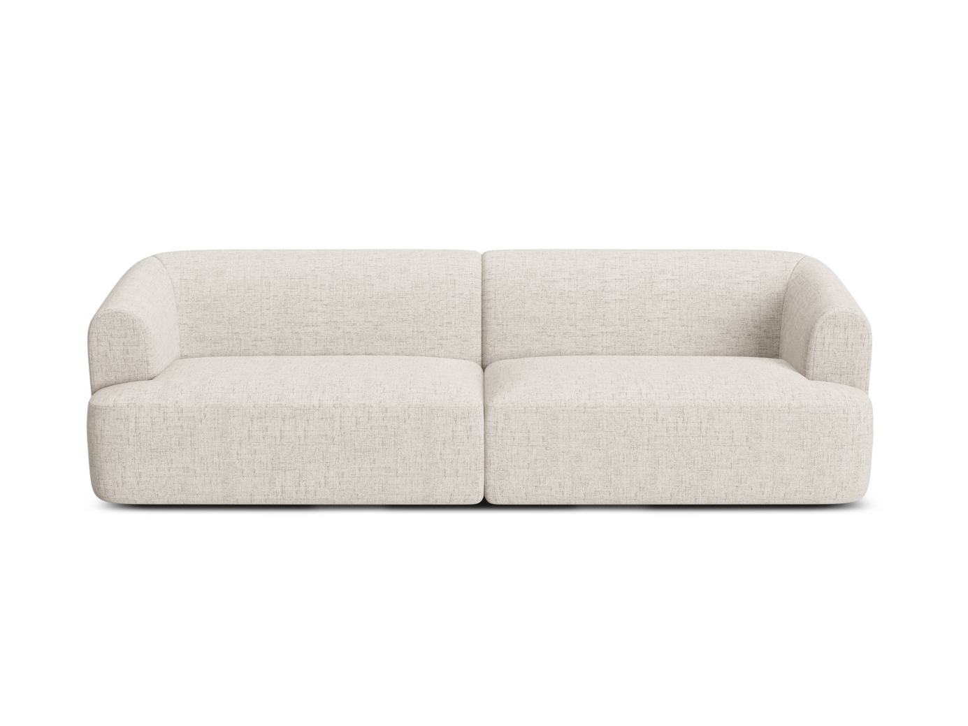 Cosmopolitan Design modulsoffa, "Campi", 4-sits, 255 × 90 × 70 cm, Moly, svarta plastben