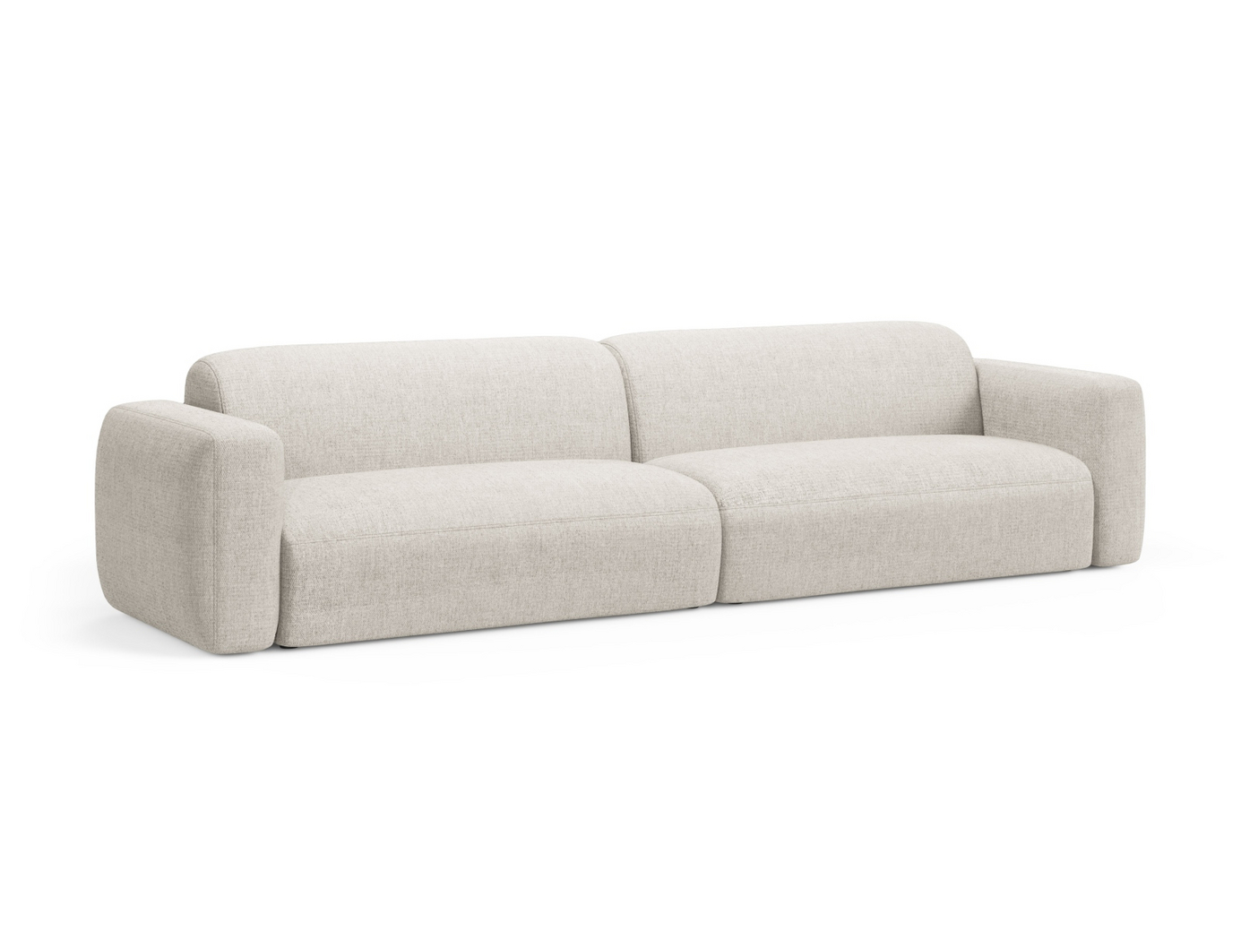 Cosmopolitan Design modulsoffa, "Strino", 4-sits, 240 × 98 × 78 cm, Sorella, svarta plastben