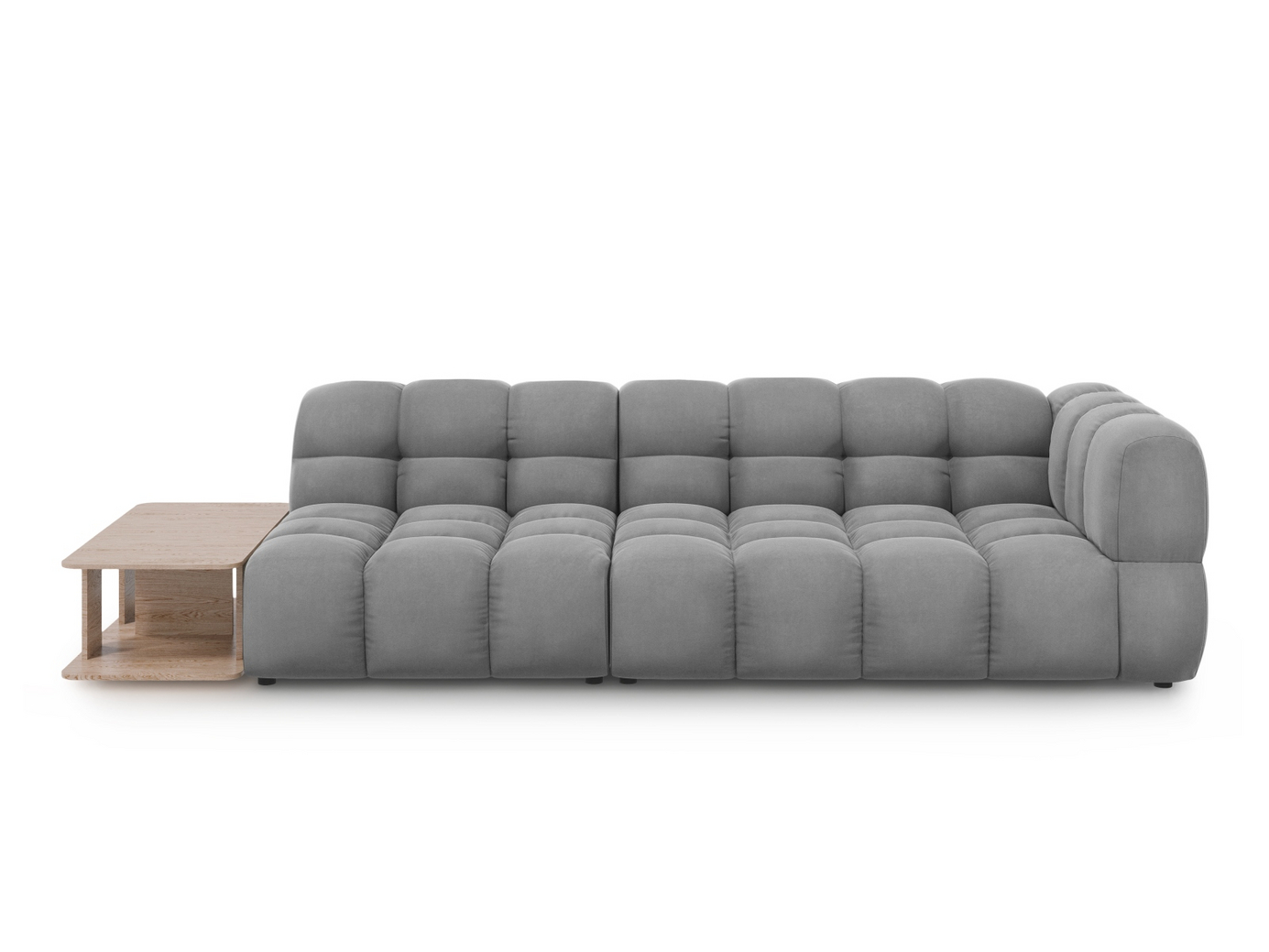 Cosmopolitan Design vänstervänd sammetsmodulsoffa, 