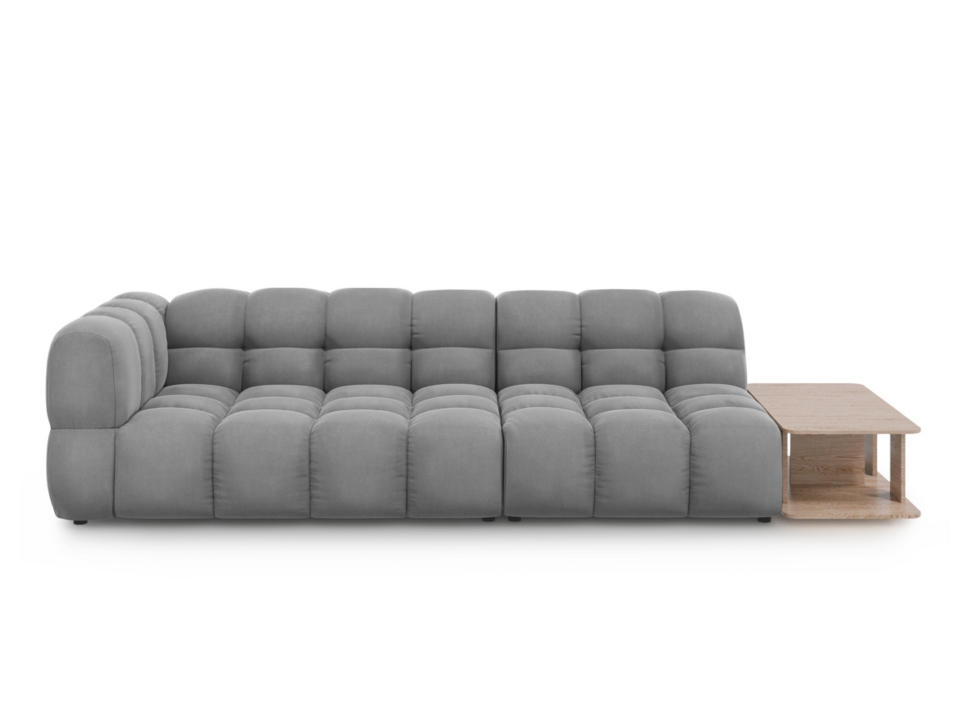 Cosmopolitan Design högervänd sammetsmodulsoffa, 