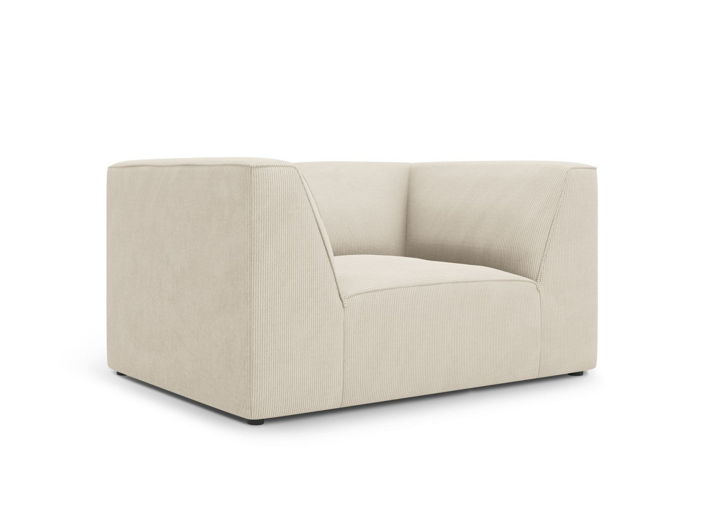 Cosmopolitan Design fåtölj, "Siena", 1-sits, 120 × 92 × 69 cm, Scala, svarta plastben