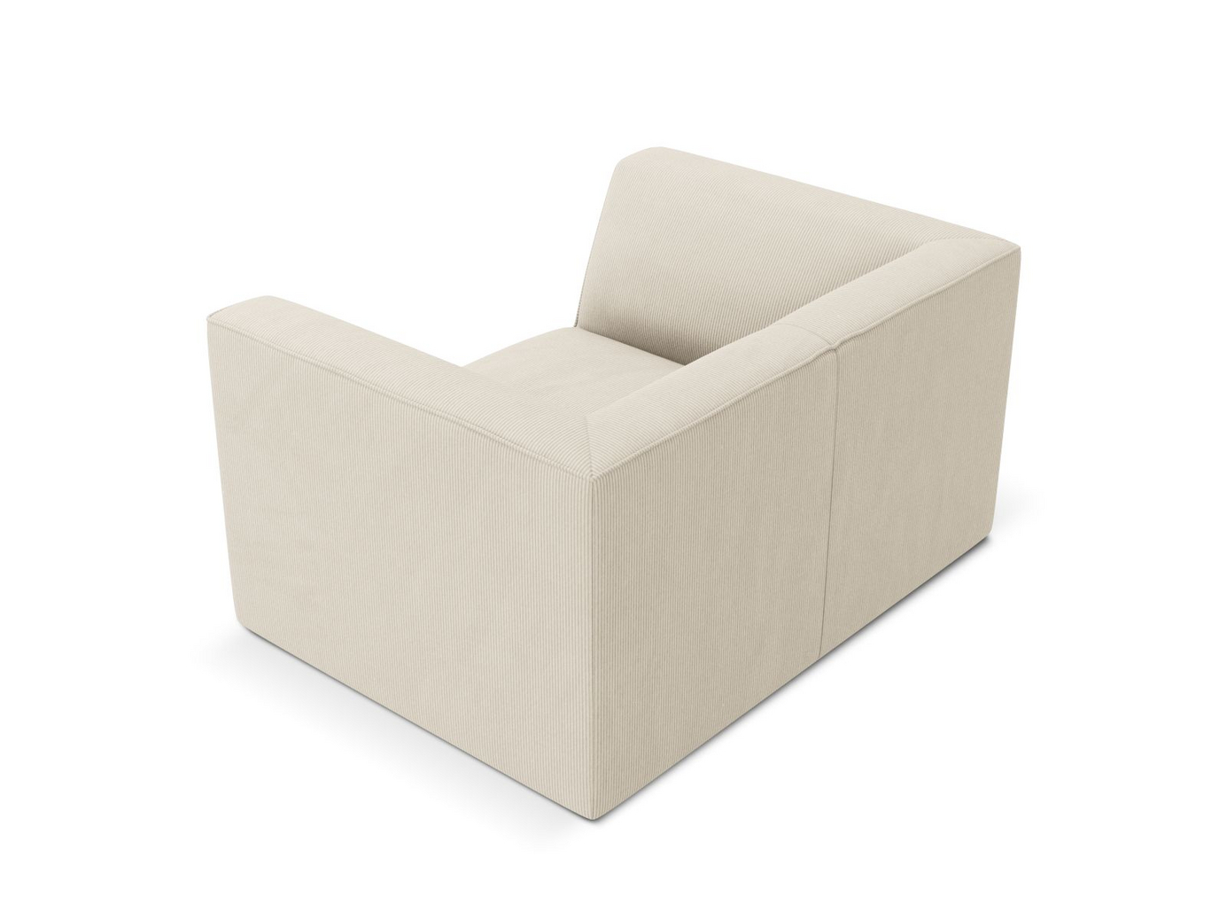 Cosmopolitan Design fåtölj, "Siena", 1-sits, 120 × 92 × 69 cm, Scala, svarta plastben