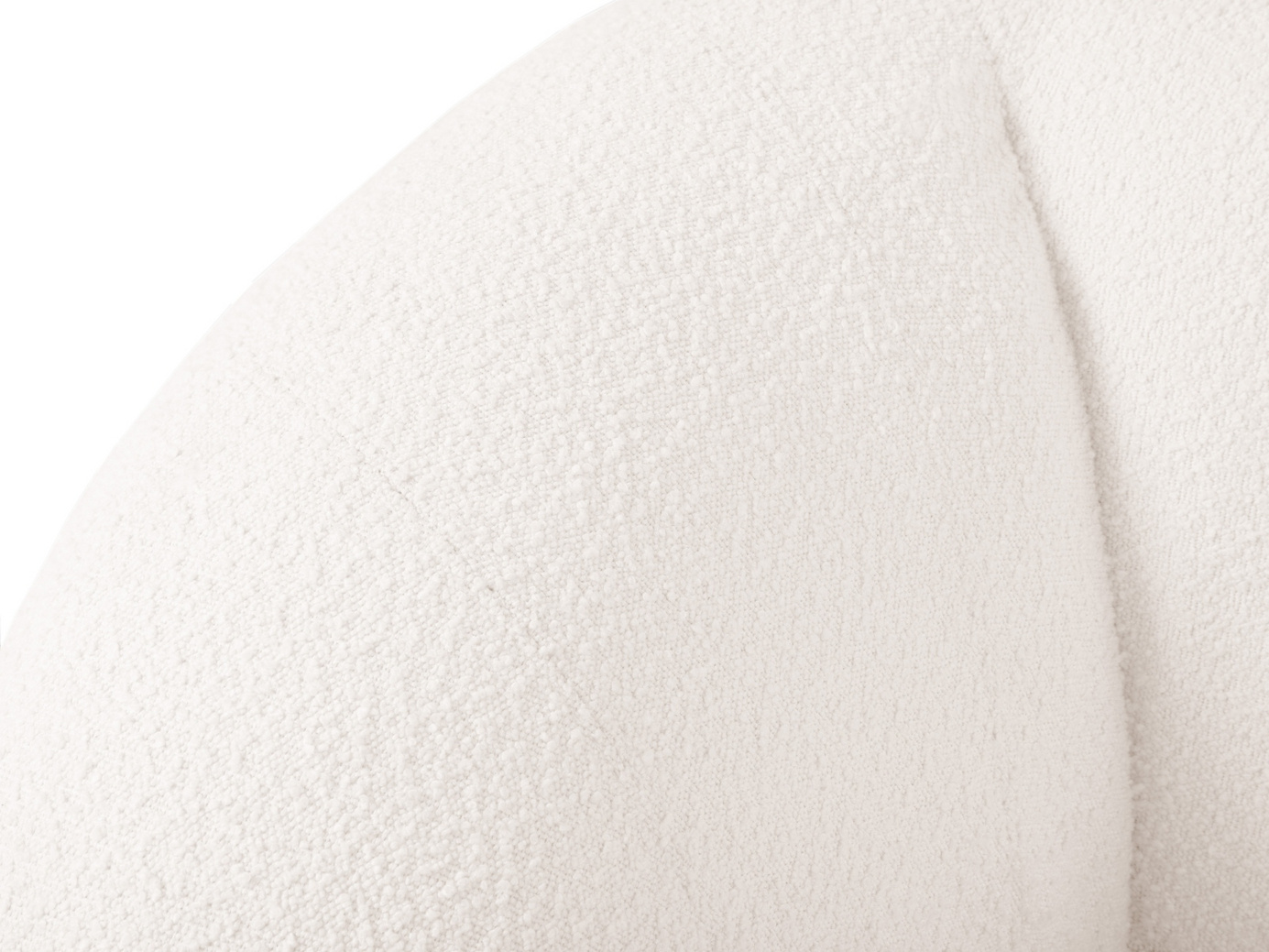 Cosmopolitan Design boucléfåtölj, "Essen", 1-sits, 130 × 95 × 86 cm, Baloo, svarta plastben