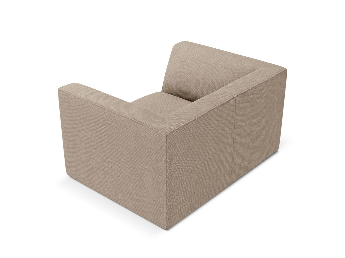 Cosmopolitan Design fåtölj, "Siena", 1-sits, 120 × 92 × 69 cm, Ottawa, svarta plastben