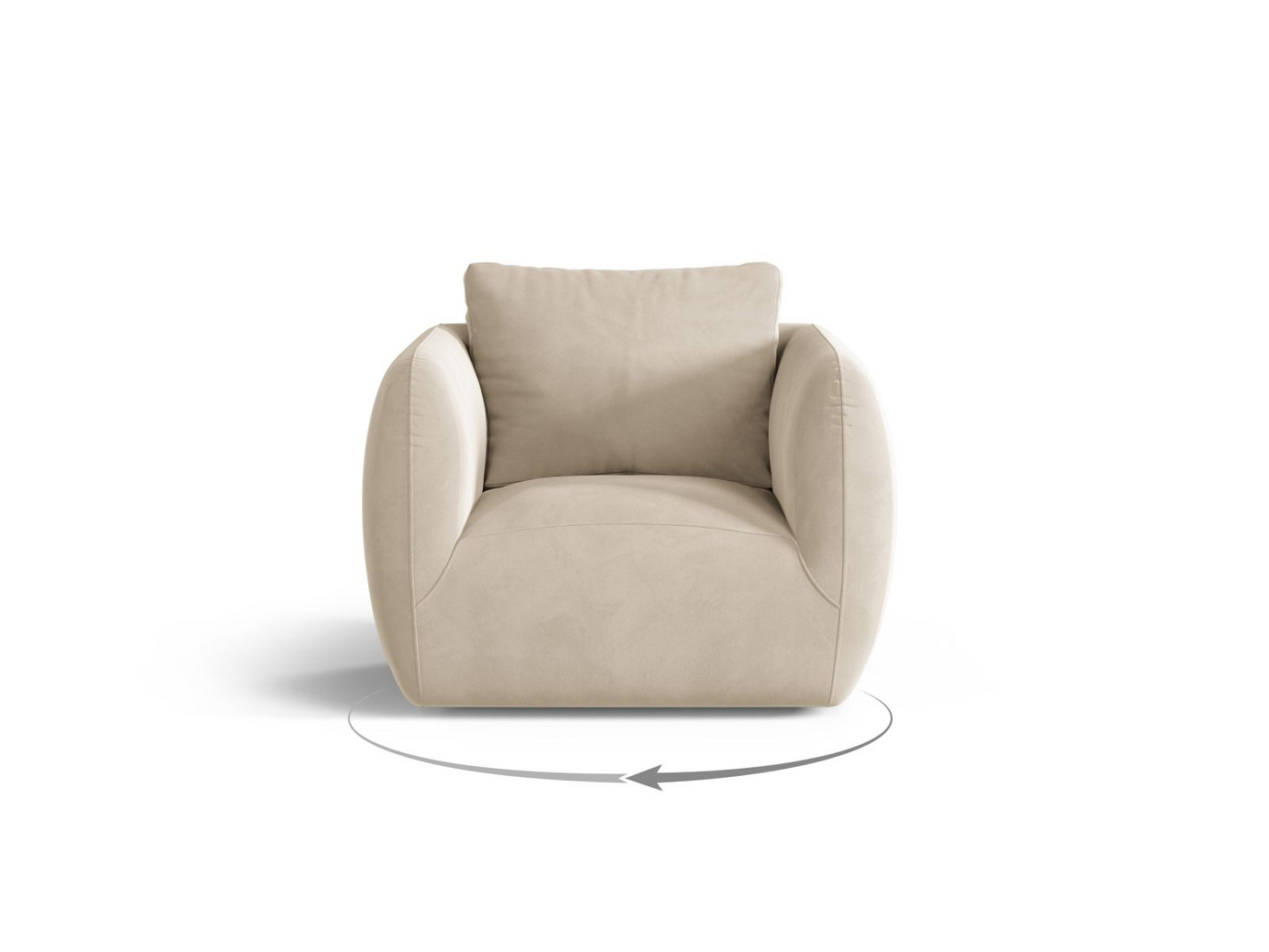 Cosmopolitan Design sammetsfåtölj, 