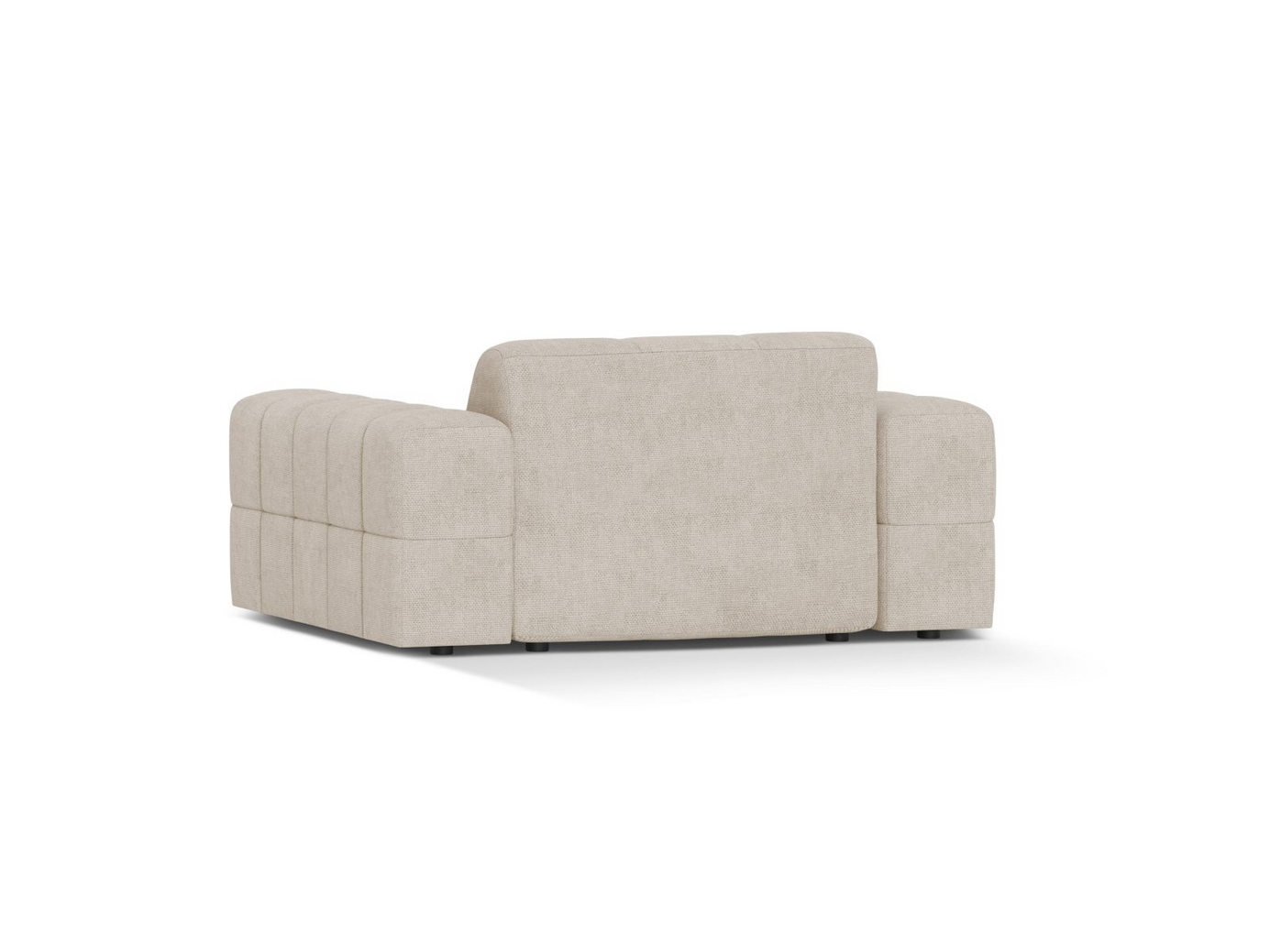 Cosmopolitan Design fåtölj, "Chicago", 1-sits, 132 × 102 × 78 cm, Eden 10, svarta plastben