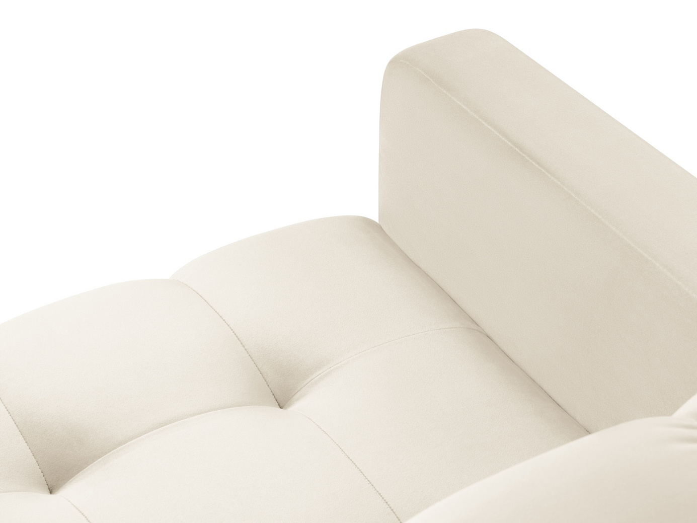 Cosmopolitan Design sammetsfåtölj, "Bali", 1-sits, 87 × 96 × 75 cm, Bluvel, guldfärgade metallben