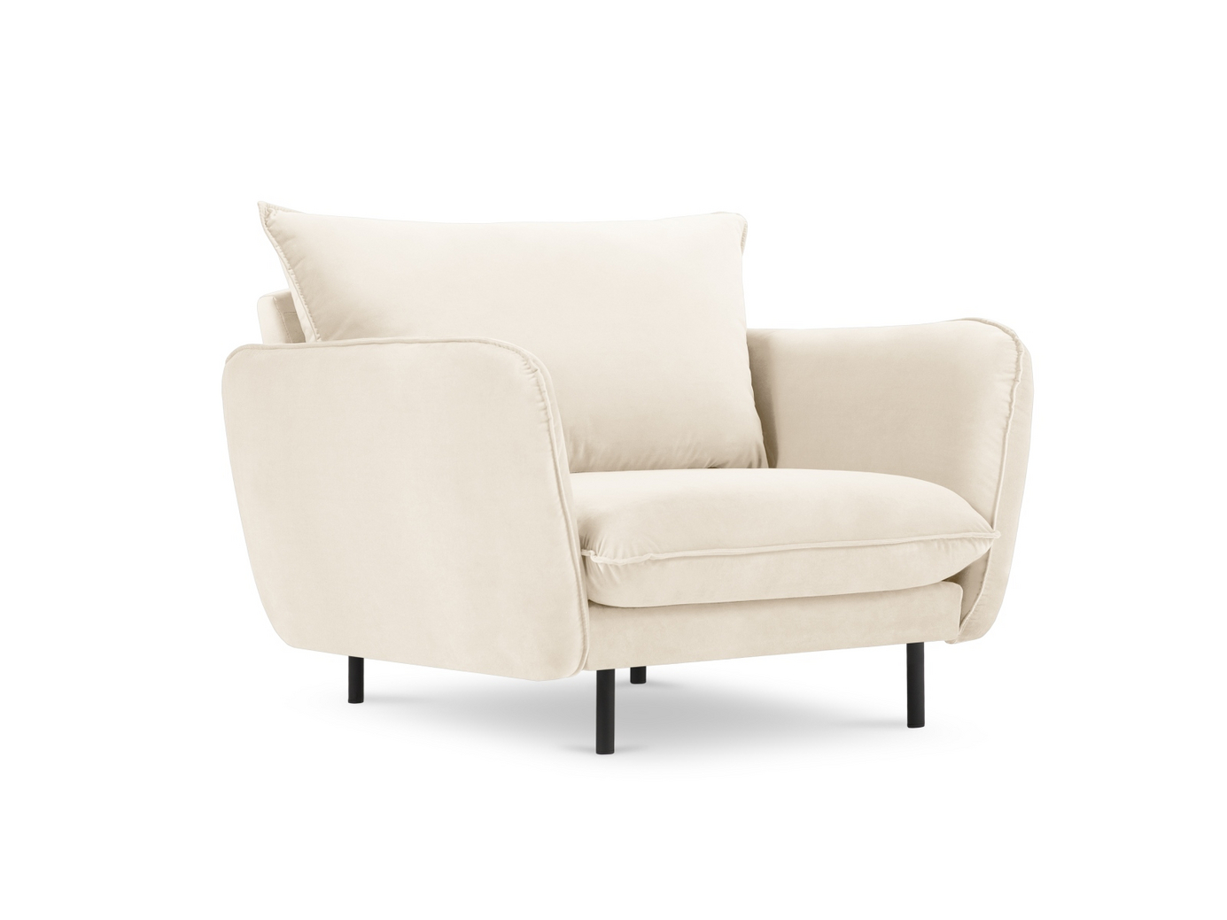 Cosmopolitan Design sammetsfåtölj, 
