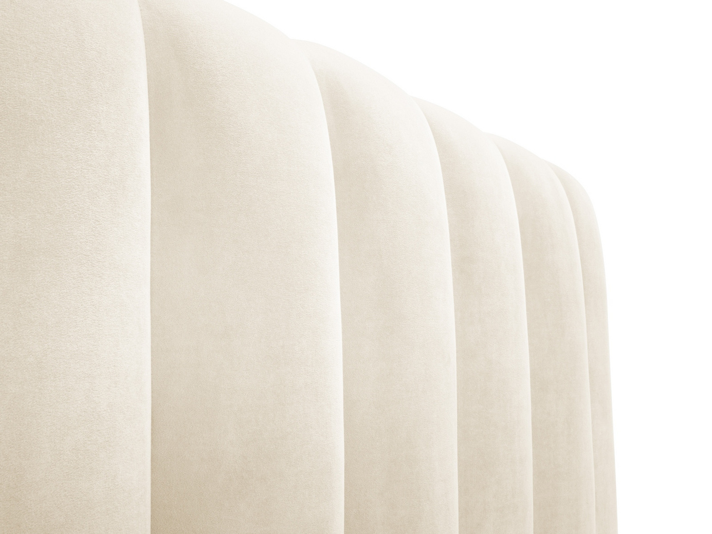Cosmopolitan Design sammetssäng med förvaring och sänggavel, "Palma", 225 × 230 × 94 cm, Bluvel, svarta plastben