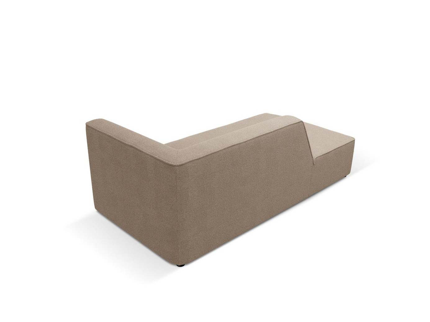 Cosmopolitan Design vänstervänd schäslong, "Siena", 1-sits, 93 × 181 × 69 cm, Ottawa, svarta plastben