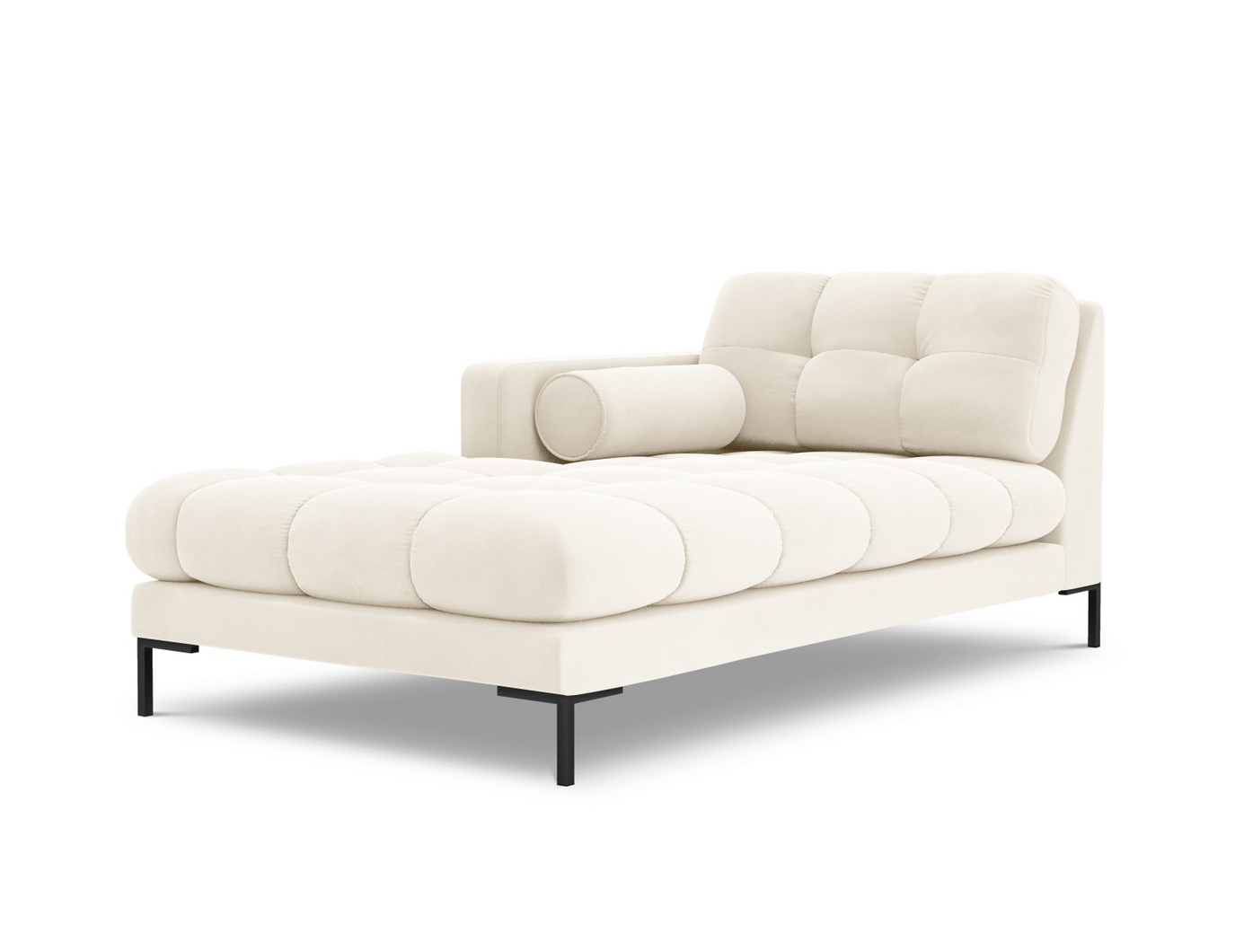 Cosmopolitan Design vänstervänd sammetsschäslong, 