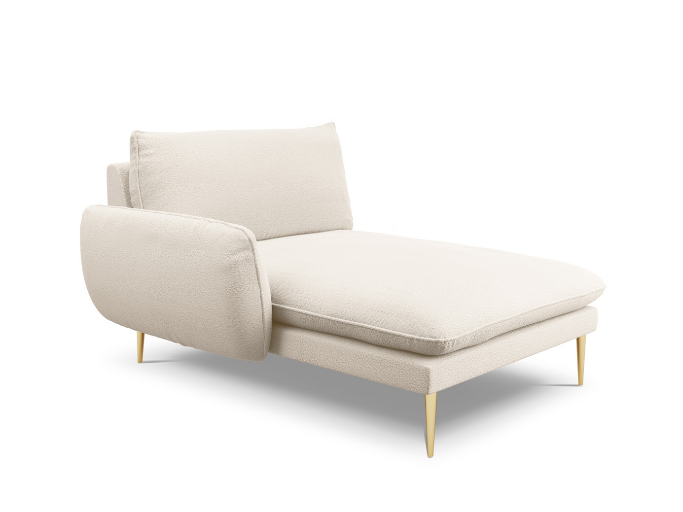Cosmopolitan Design vänstervänd boucléschäslong, 
