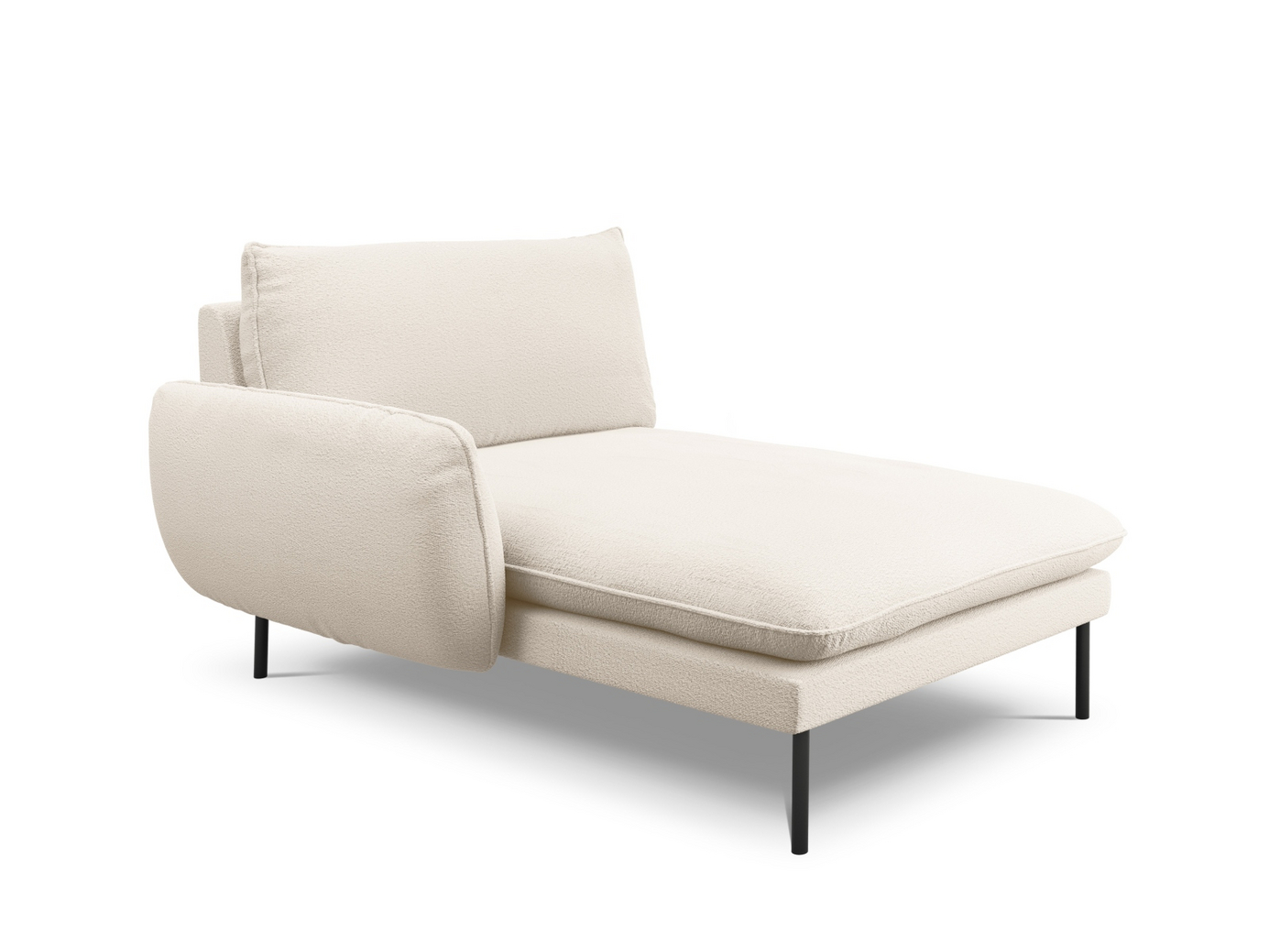 Cosmopolitan Design vänstervänd boucléschäslong, 