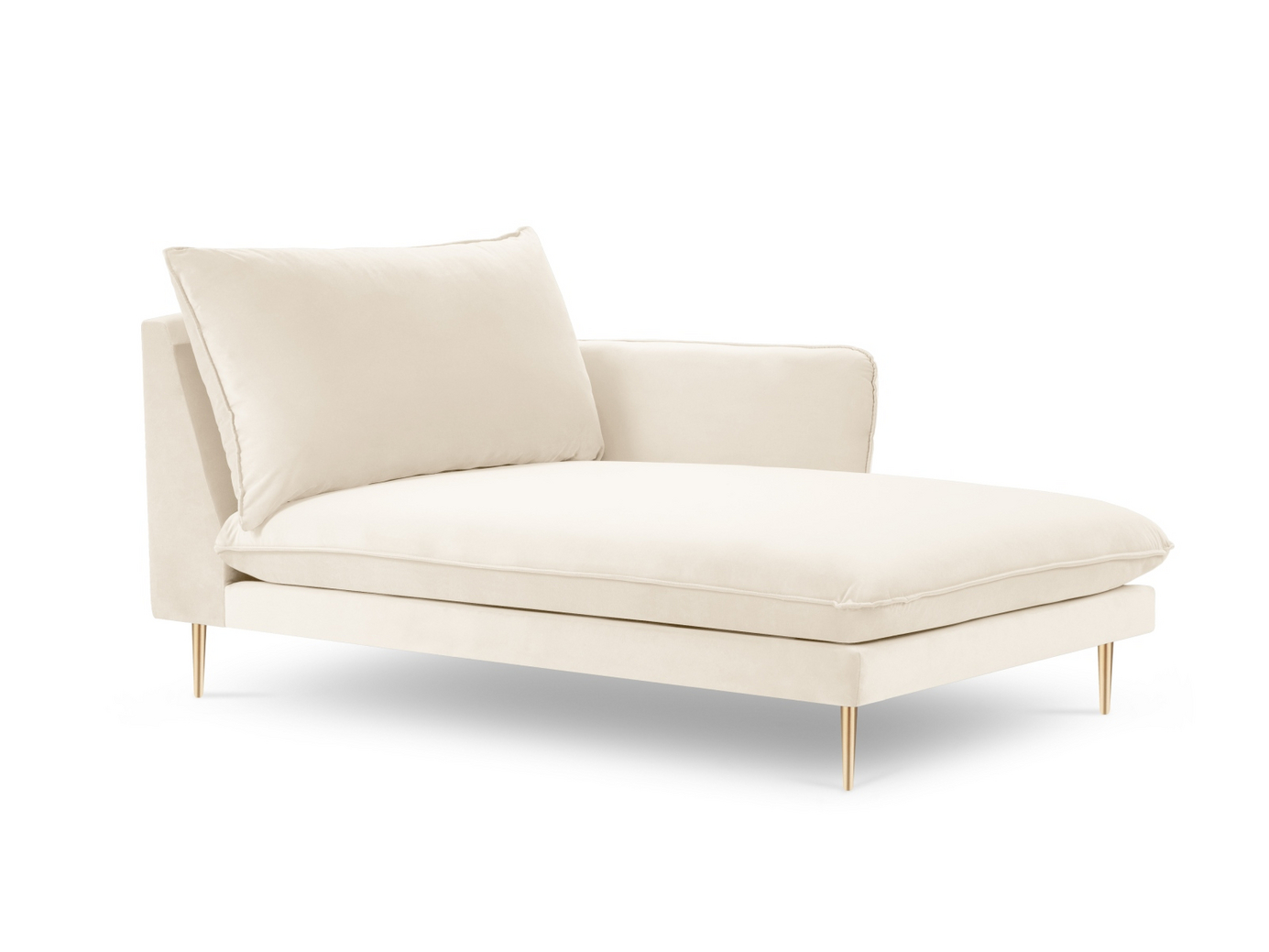 Cosmopolitan Design högervänd sammetsschäslong, 