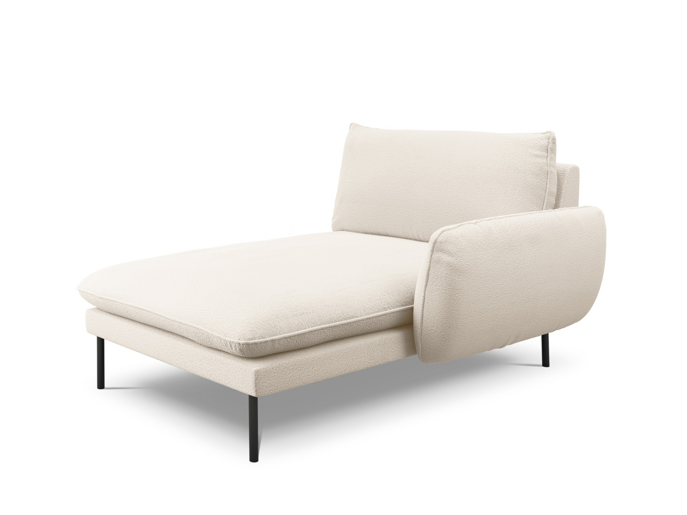 Cosmopolitan Design högervänd boucléschäslong, 