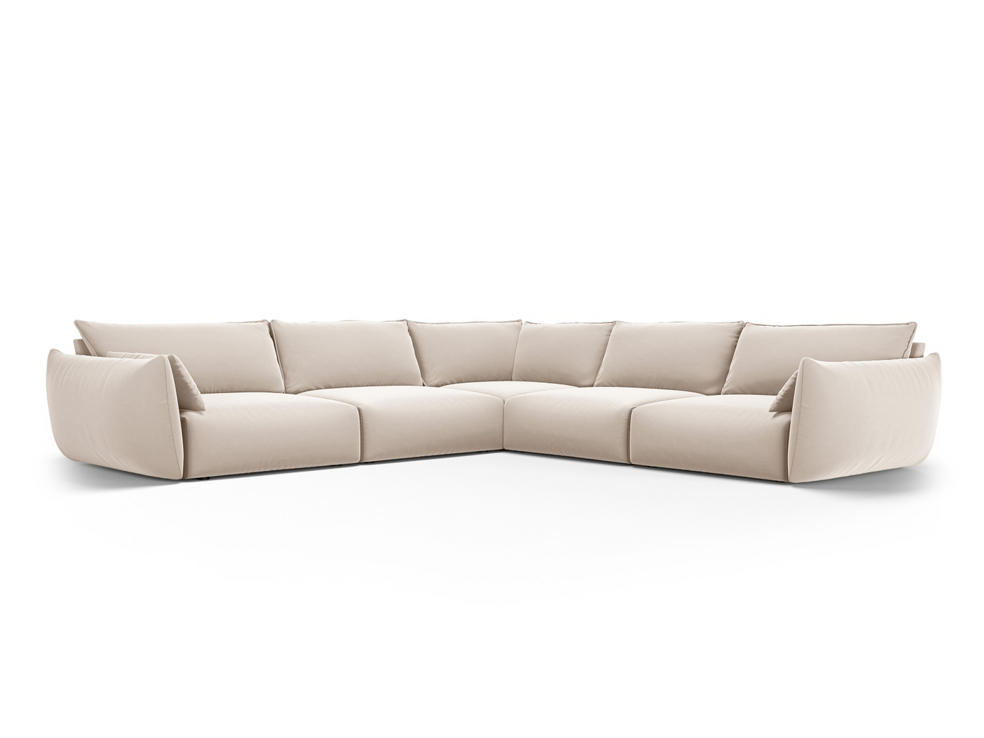 Cosmopolitan Design symmetrisk sammetshörnsoffa, 