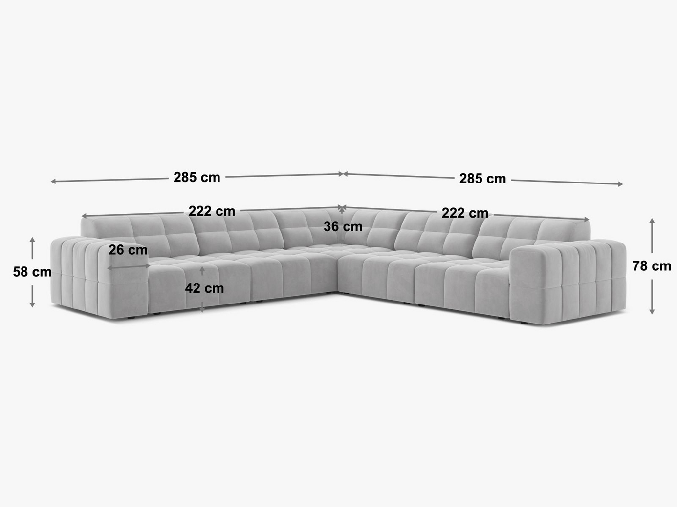 Badrumsspegel med LED BEZIERS 60 cm 78 cm Silver