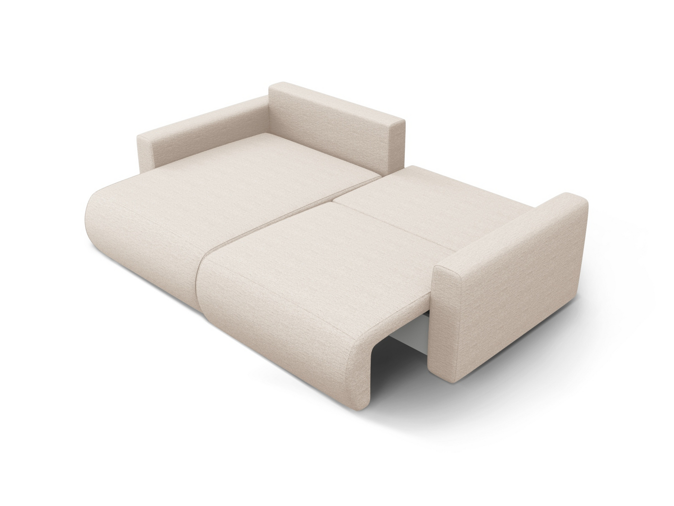 Cosmopolitan Design vändbar hörnbäddsoffa med förvaring, "Belfast", 3-sits, 240 × 149 × 84 cm, Heritage, svarta plastben
