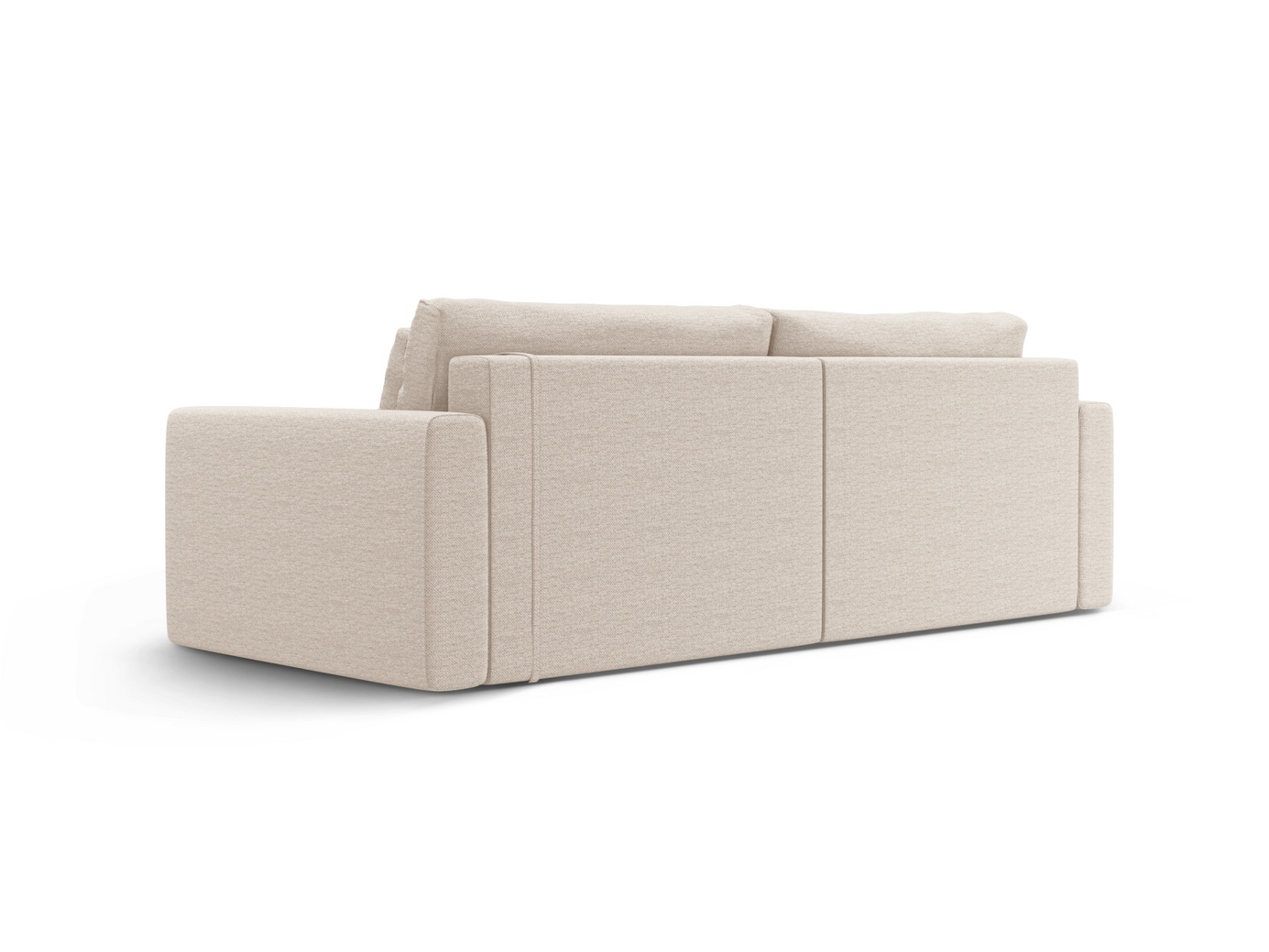 Cosmopolitan Design vändbar hörnbäddsoffa med förvaring, "Belfast", 3-sits, 240 × 149 × 84 cm, Heritage, svarta plastben