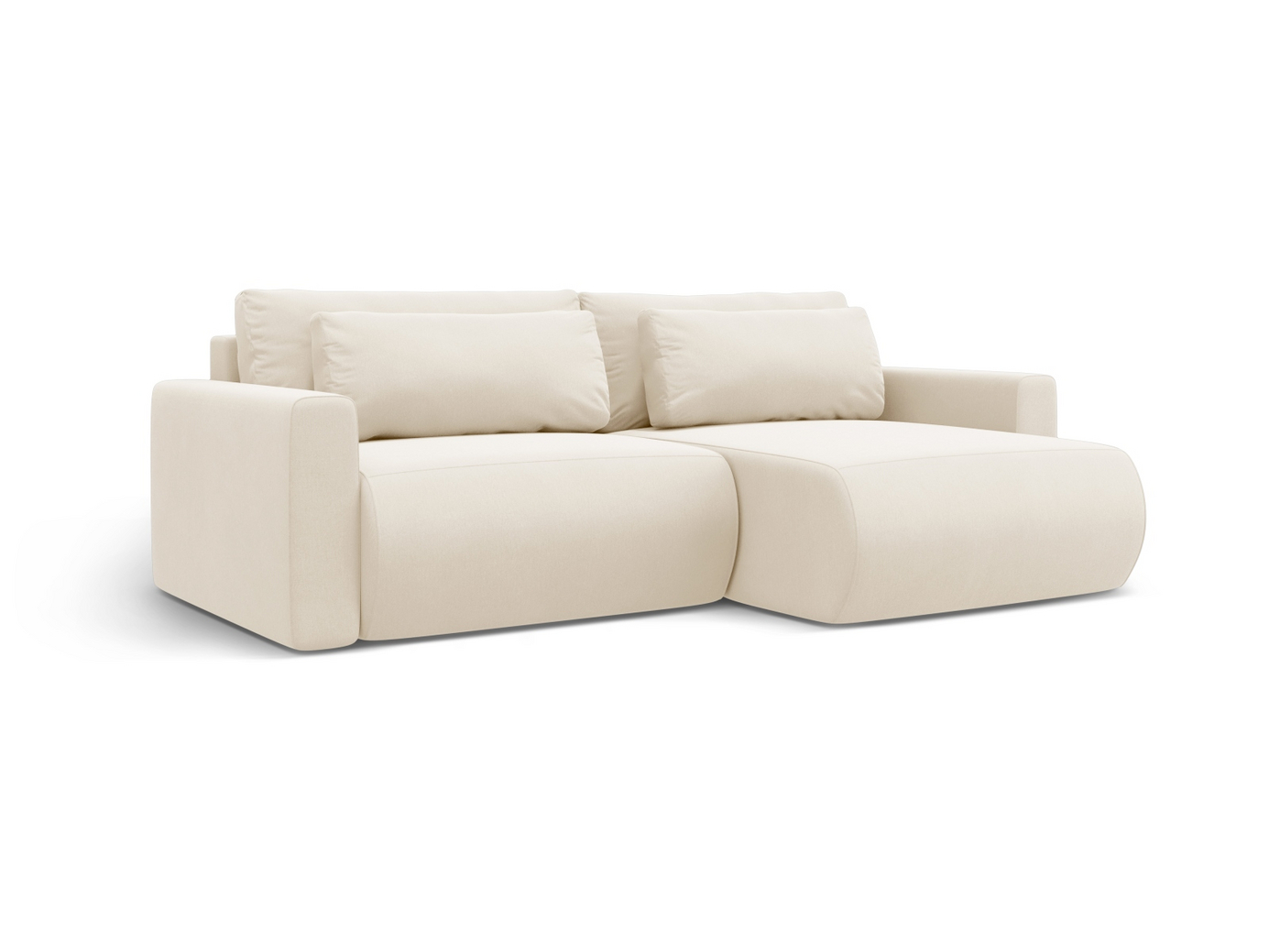 Cosmopolitan Design vändbar sammetshörnbäddsoffa med förvaring, "Belfast", 3-sits, 240 × 149 × 84 cm, Magic Velvet, svarta plastben