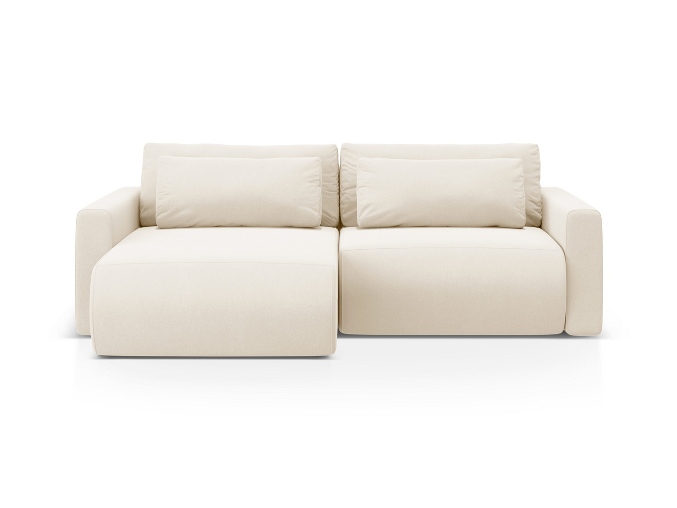 Cosmopolitan Design vändbar sammetshörnbäddsoffa med förvaring, 