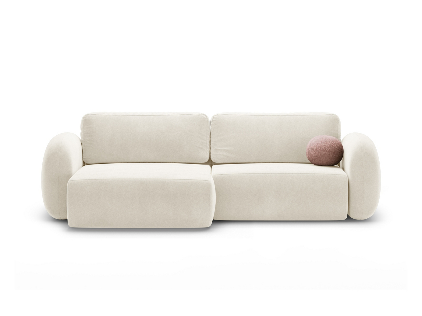 Cosmopolitan Design vändbar sammetshörnbäddsoffa med förvaring, 