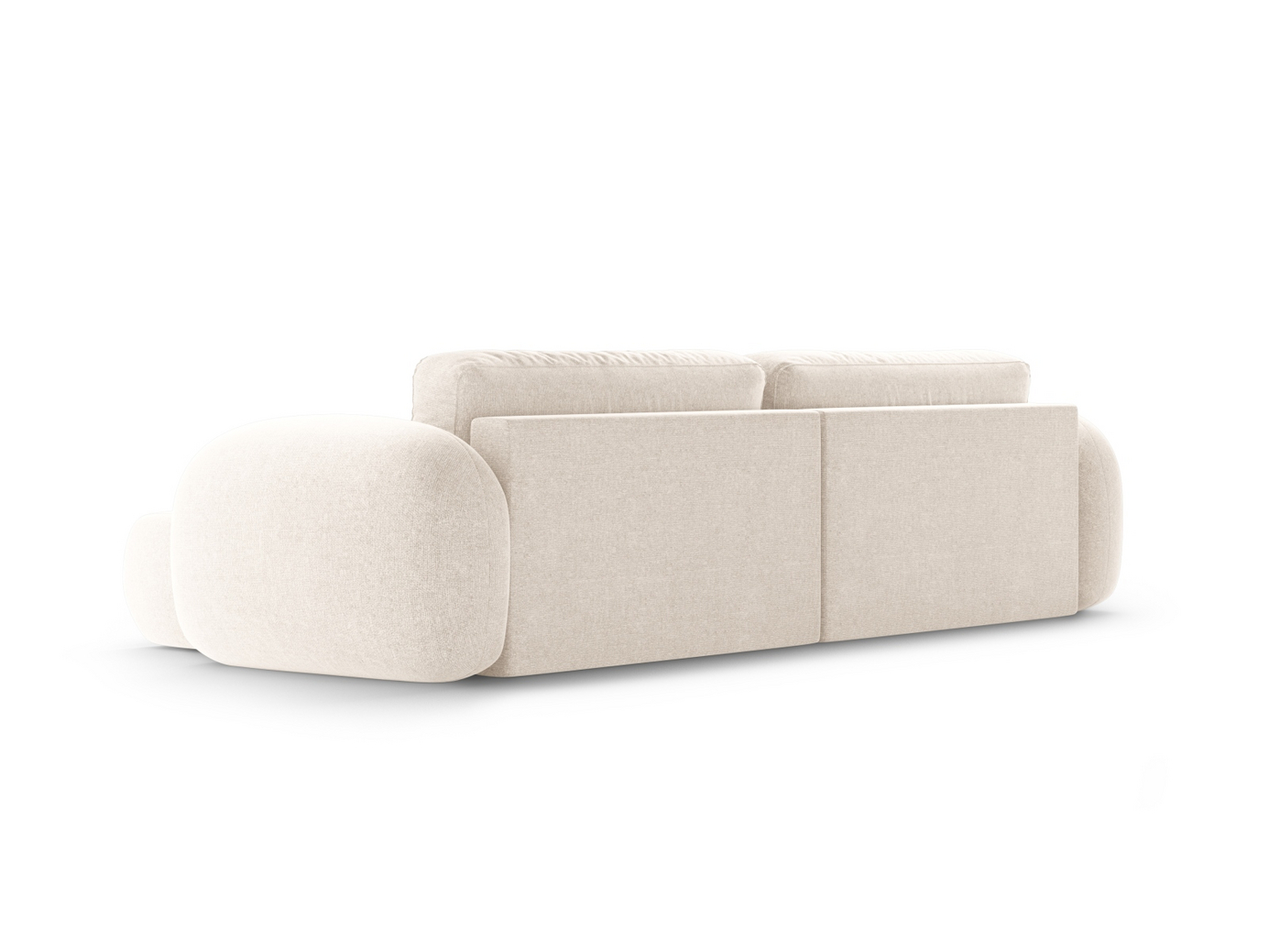 Cosmopolitan Design vändbar hörnbäddsoffa med förvaring, "Tonale", 4-sits, 262 × 149 × 88 cm, Eden 10, svarta plastben