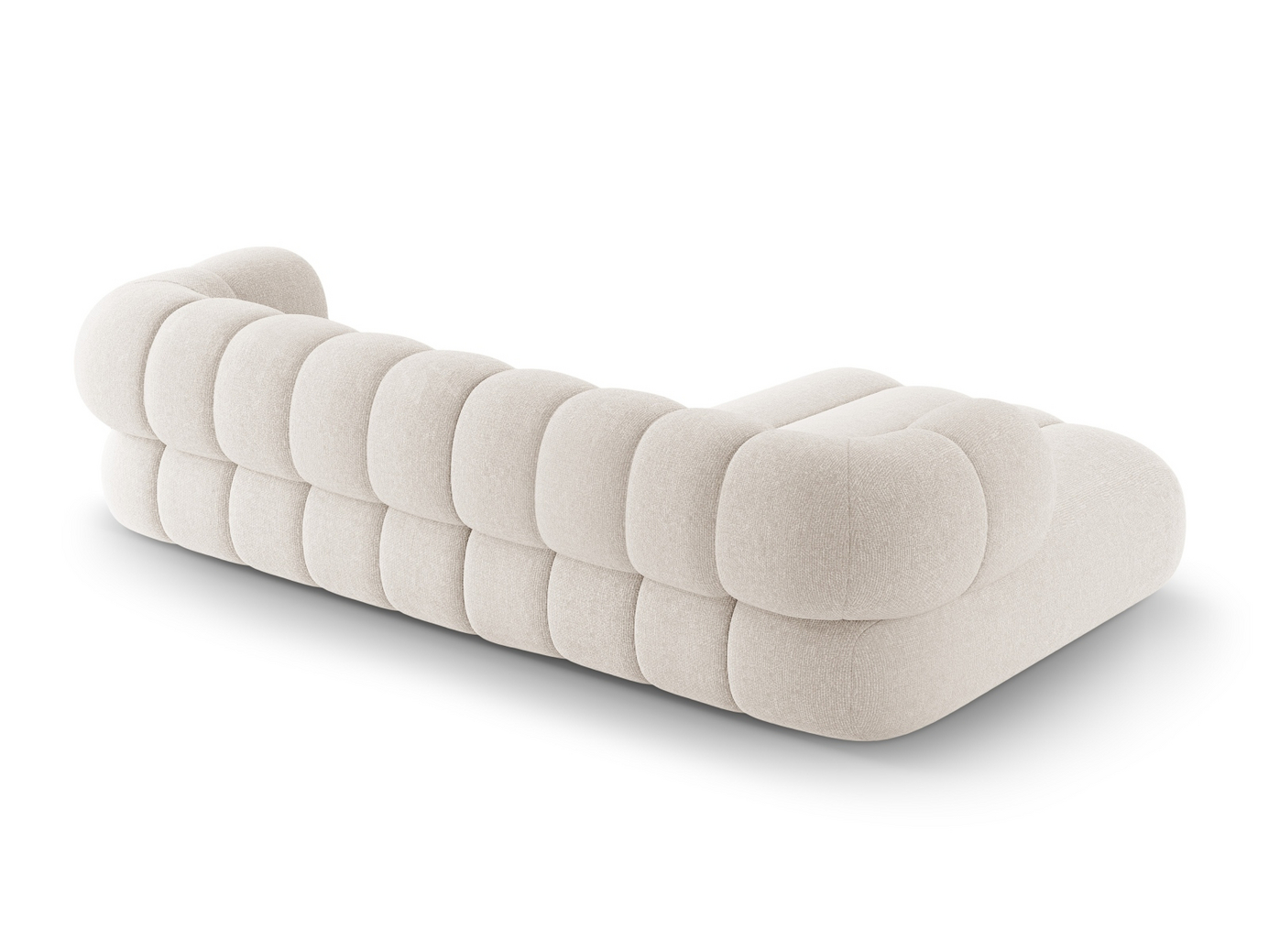 Cosmopolitan Design vänstervänd hörnsoffa, "Koge", 5-sits, 270 × 165 × 70 cm, Eden 10, svarta plastben