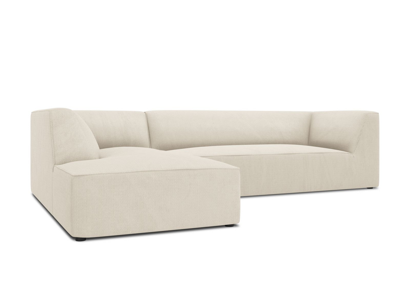 Cosmopolitan Design vänstervänd modulhörnsoffa, "Siena", 4-sits, 273 × 180 × 69 cm, Scala, svarta plastben, Variant LC_M_100