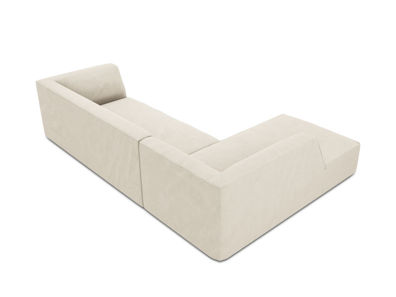 Cosmopolitan Design vänstervänd modulhörnsoffa, "Siena", 4-sits, 273 × 180 × 69 cm, Scala, svarta plastben, Variant LC_M_100