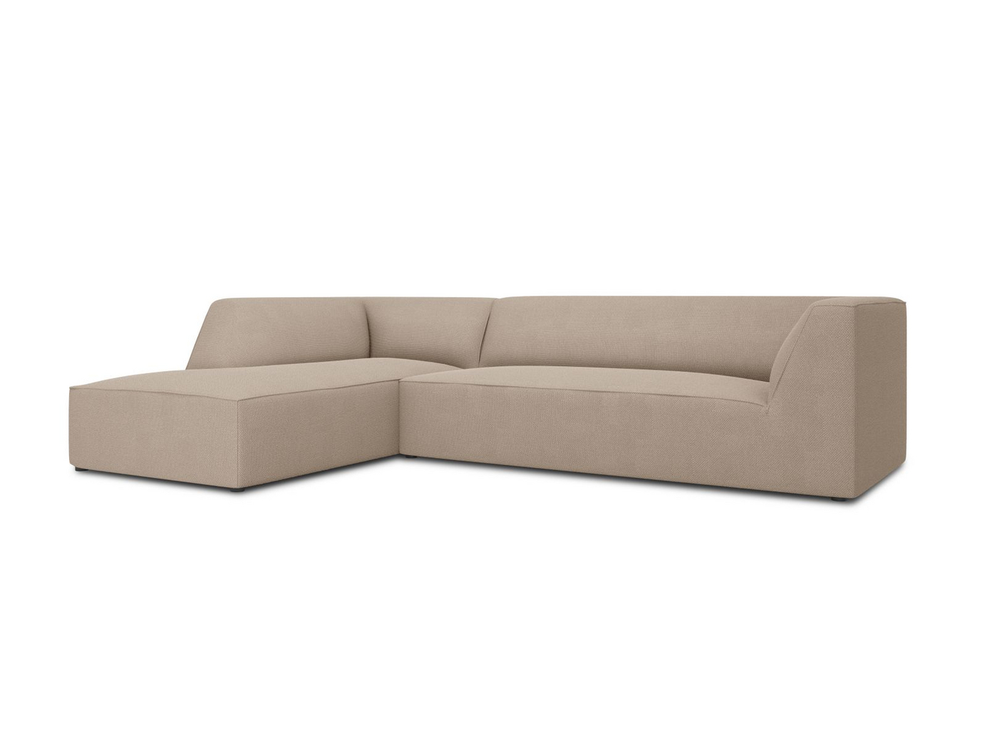Cosmopolitan Design vänstervänd modulhörnsoffa, "Siena", 4-sits, 273 × 180 × 69 cm, Ottawa, svarta plastben, Variant LC_M_137