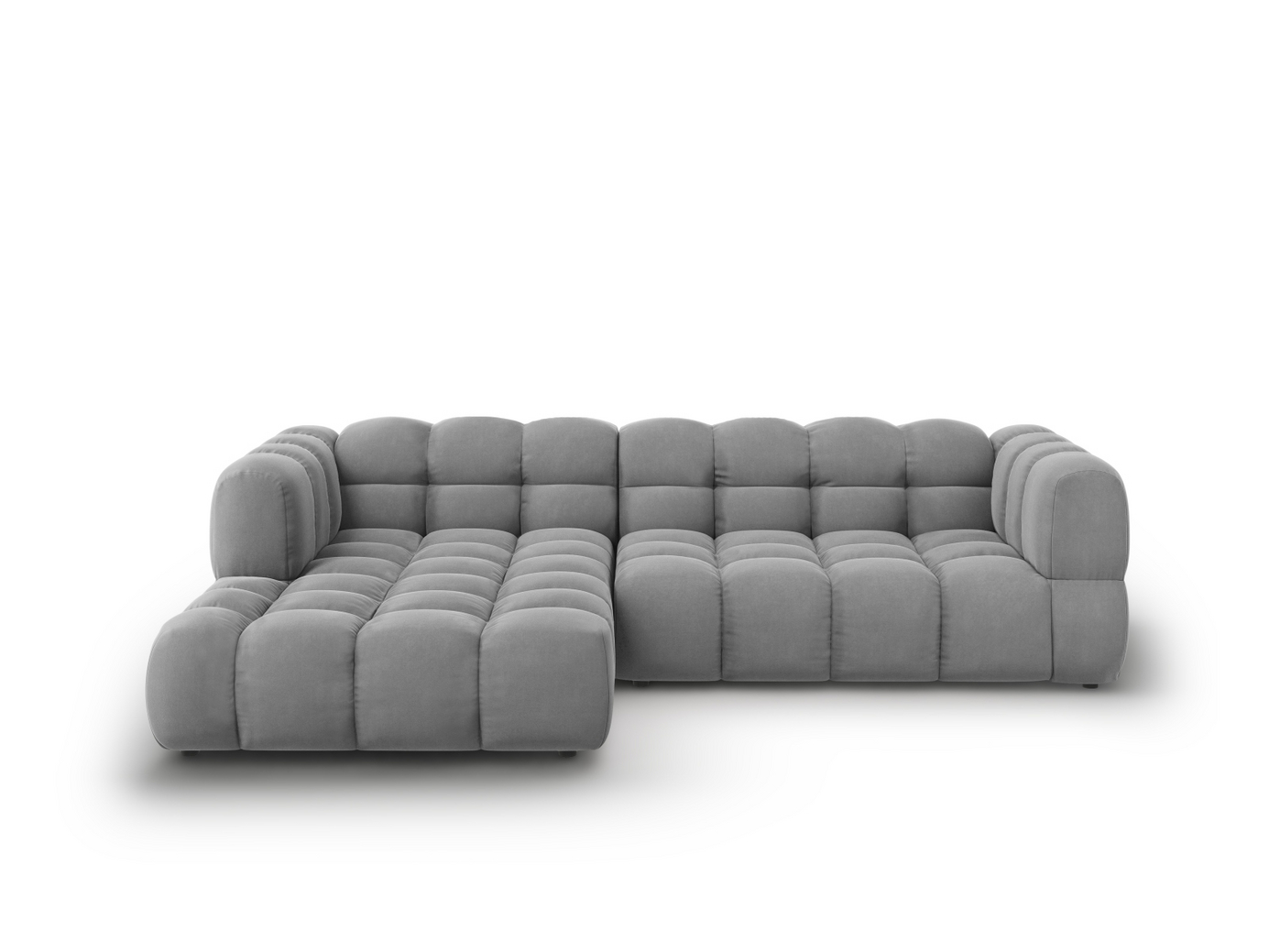 Cosmopolitan Design vänstervänd sammetsmodulhörnsoffa, 