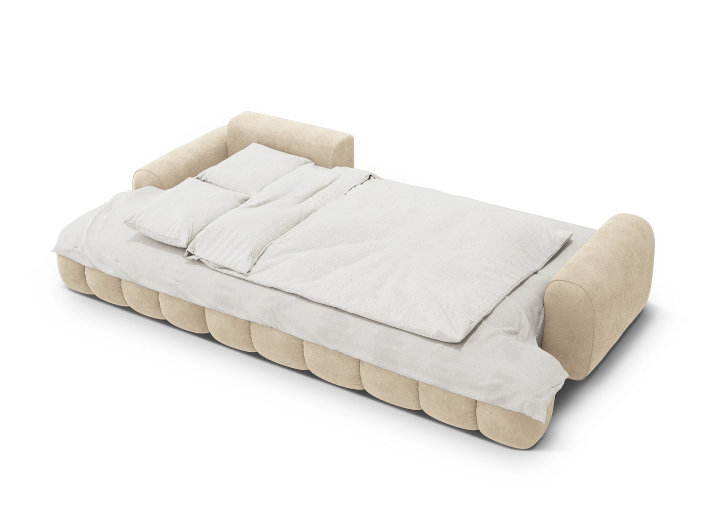 Cosmopolitan Design vänstervänd sammetshörnbäddsoffa med förvaring, "Linz", 3-sits, 275 × 142 × 84 cm, Vogue, svarta plastben, Variant LCF_120