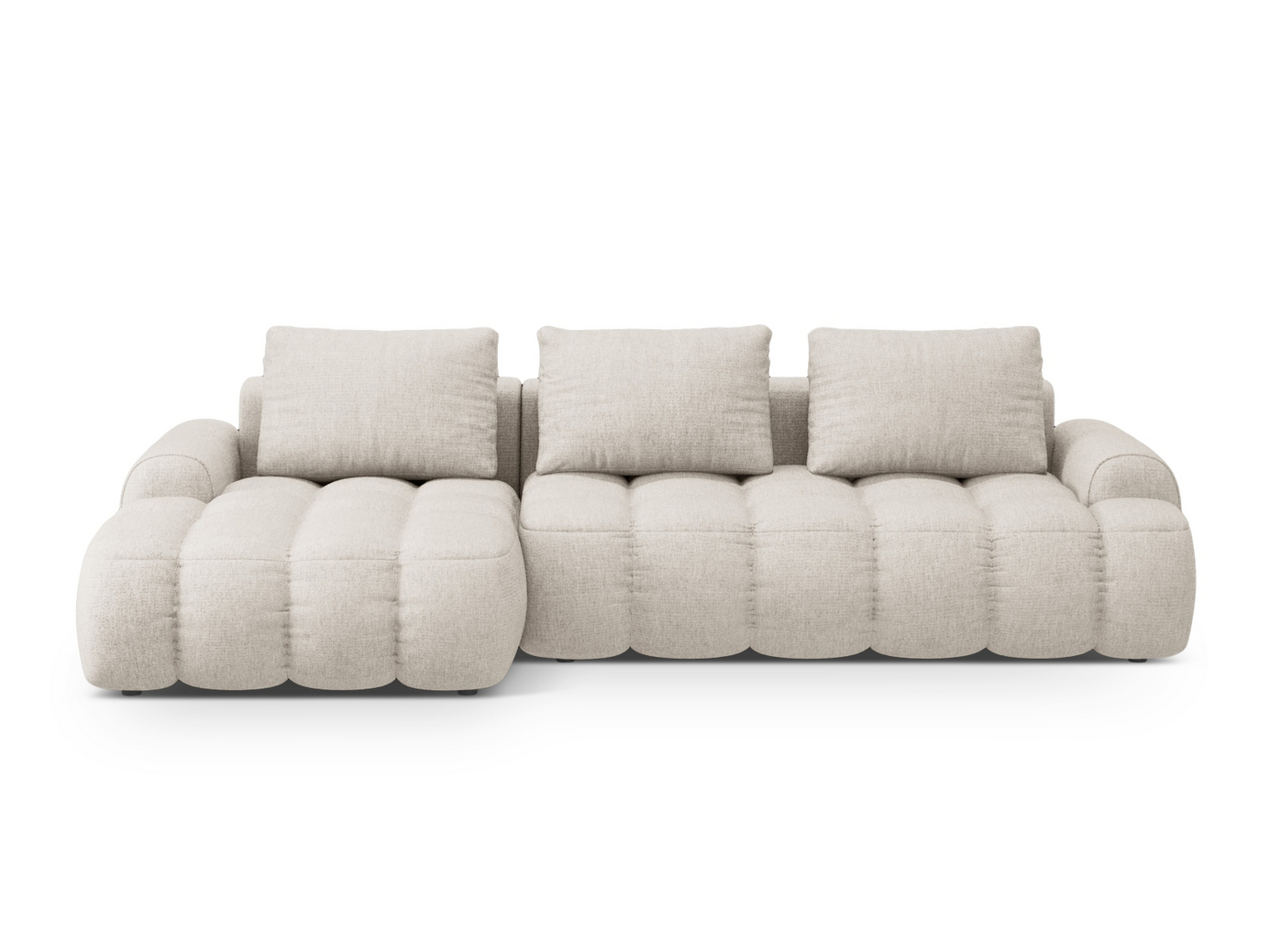 Cosmopolitan Design vänstervänd hörnbäddsoffa med förvaring, 