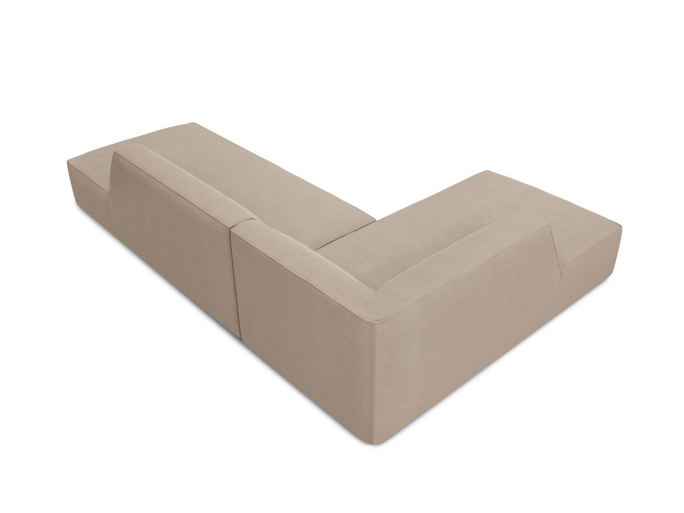 Cosmopolitan Design vänstervänd modulhörnsoffa, "Siena", 4-sits, 273 × 180 × 69 cm, Ottawa, svarta plastben, Variant LCO_137