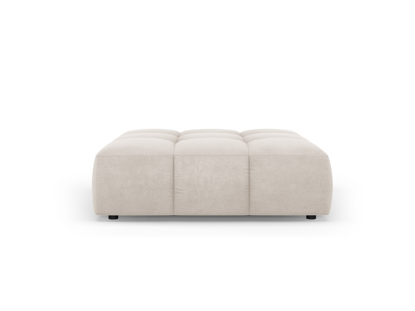 Cosmopolitan Design puff, "Moritz", 1-sits, 96 × 96 × 38 cm, Rebel, svarta plastben