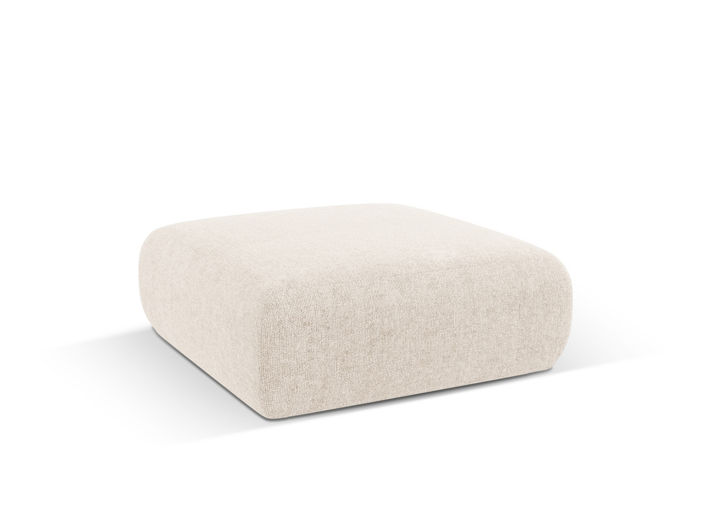 Cosmopolitan Design puff, "Nolio", 2-sits, 100 × 100 × 36 cm, Haga, svarta plastben