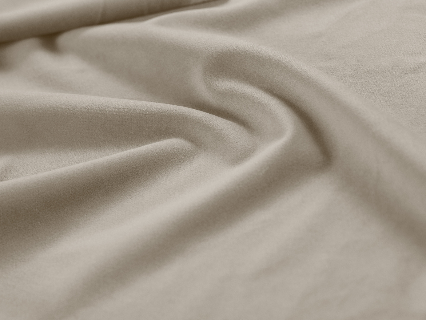 Cosmopolitan Design högervänd sammetshörnsoffa, "Treno", 3-sits, 240 × 184 × 70 cm, Bluvel, svarta plastben