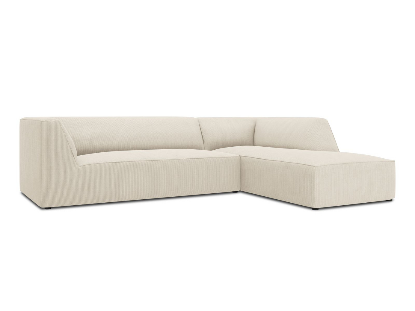 Cosmopolitan Design högervänd modulhörnsoffa, "Siena", 4-sits, 273 × 180 × 69 cm, Scala, svarta plastben, Variant RC_M_100