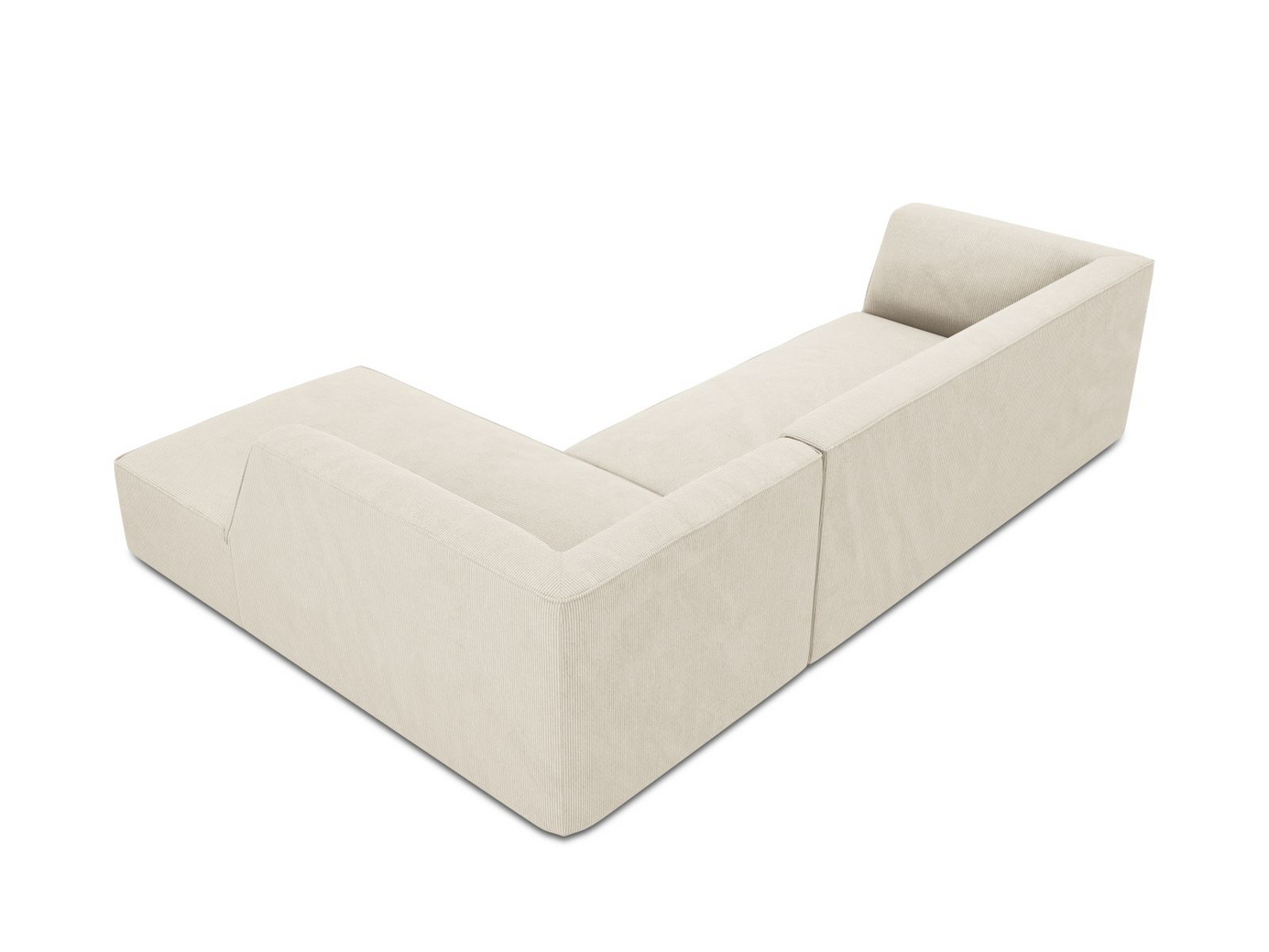Cosmopolitan Design högervänd modulhörnsoffa, "Siena", 4-sits, 273 × 180 × 69 cm, Scala, svarta plastben, Variant RC_M_100