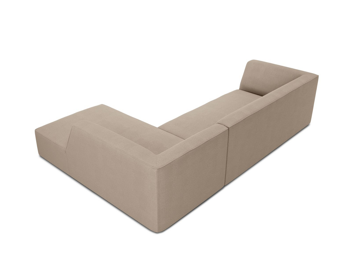 Cosmopolitan Design högervänd modulhörnsoffa, "Siena", 4-sits, 273 × 180 × 69 cm, Ottawa, svarta plastben, Variant RC_M_137