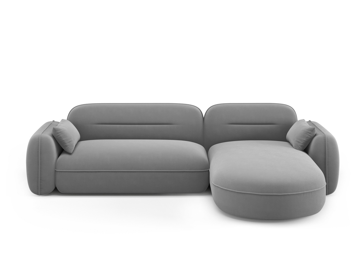 Cosmopolitan Design högervänd sammetsmodulhörnsoffa, 