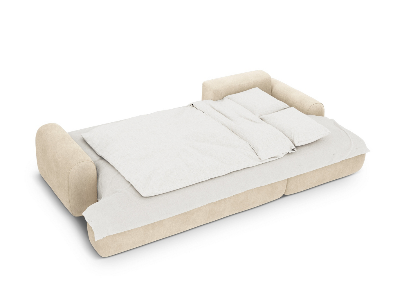 Cosmopolitan Design högervänd sammetshörnbäddsoffa med förvaring, "Calma", 3-sits, 275 × 142 × 84 cm, Vogue, svarta plastben