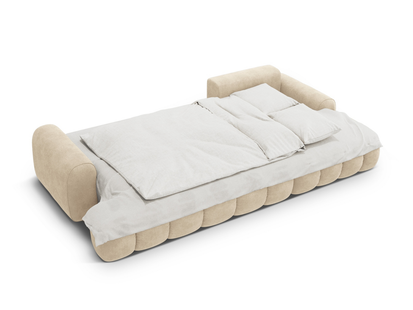 Cosmopolitan Design högervänd sammetshörnbäddsoffa med förvaring, "Linz", 3-sits, 275 × 142 × 84 cm, Vogue, svarta plastben, Variant RCF_120