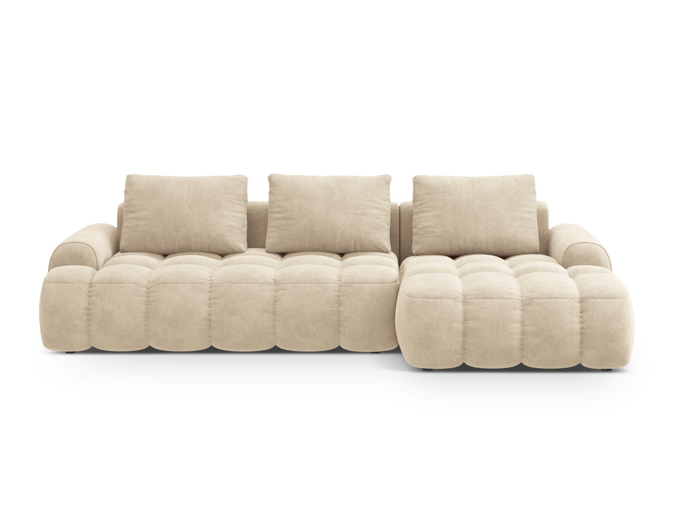 Cosmopolitan Design högervänd sammetshörnbäddsoffa med förvaring, 