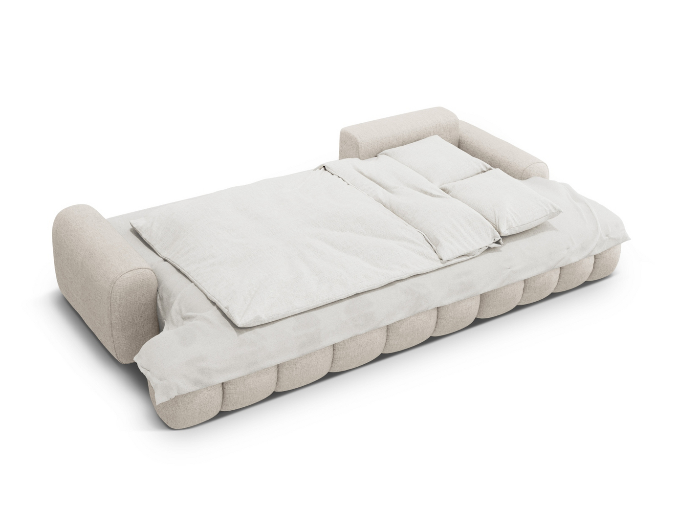 Cosmopolitan Design högervänd hörnbäddsoffa med förvaring, "Linz", 3-sits, 275 × 142 × 84 cm, Sorella, svarta plastben, Variant RCF_193