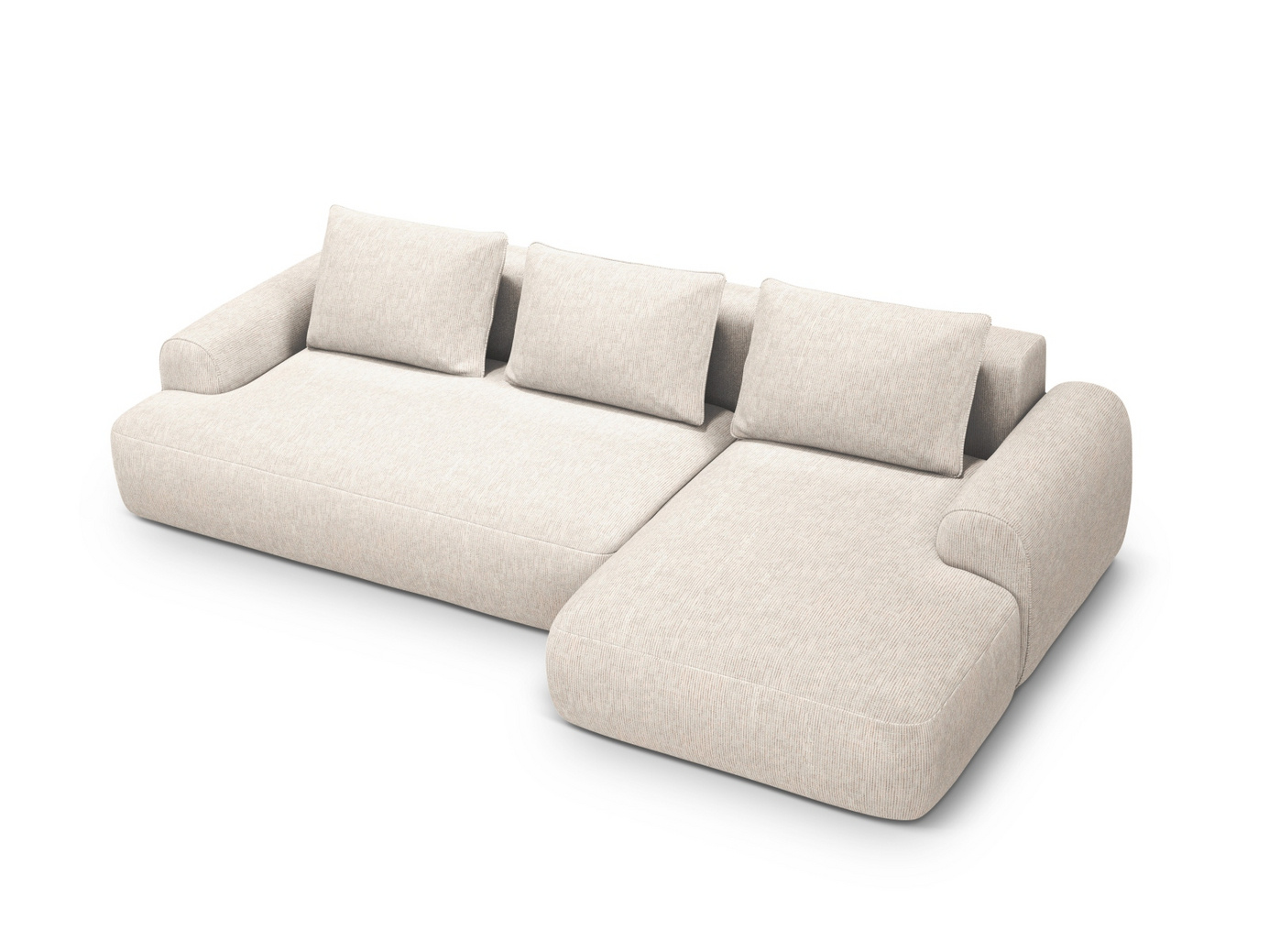 Cosmopolitan Design högervänd hörnbäddsoffa med förvaring, 