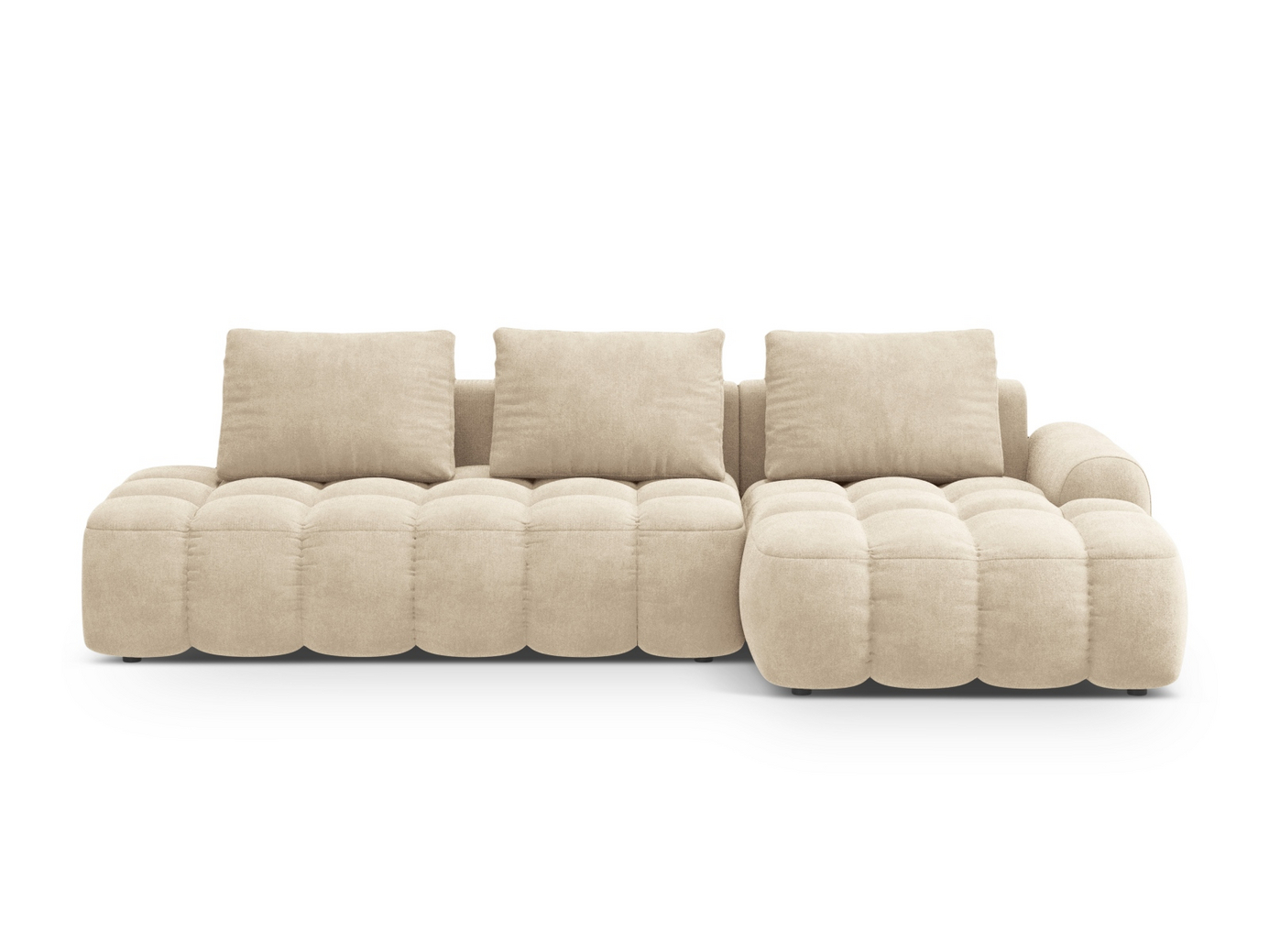 Cosmopolitan Design högervänd sammetshörnbäddsoffa med förvaring, 