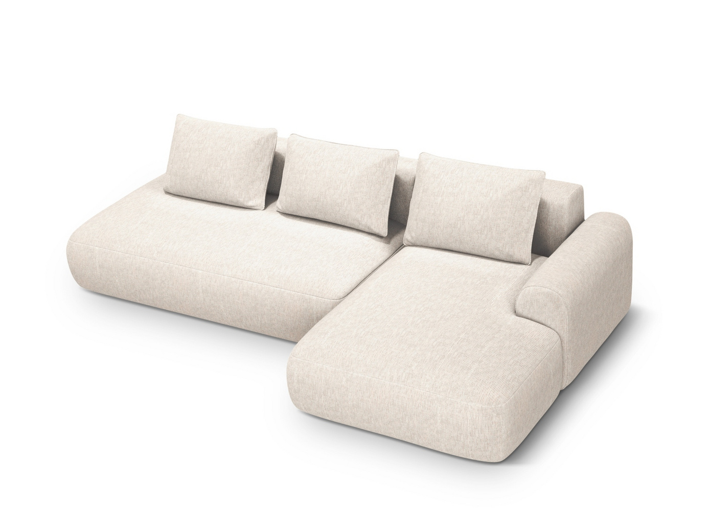 Cosmopolitan Design högervänd hörnbäddsoffa med förvaring, 